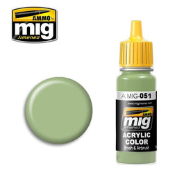 A.Mig-0051 ACRYLIC COLOR Medium Light Green - MPM Hobbies
