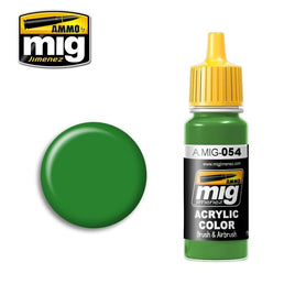 A.Mig-0054 ACRYLIC COLOR Signal Green - MPM Hobbies