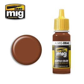 A.Mig-0064 ACRYLIC COLOR Earth Brown - MPM Hobbies