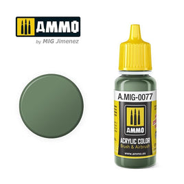 A.Mig-0077 ACRYLIC COLOR Dull Green - MPM Hobbies