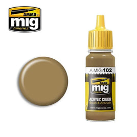 A.Mig-0102 ACRYLIC COLOR Ochre Brown - MPM Hobbies