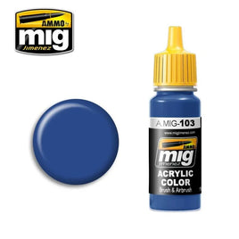 A.Mig-0103 ACRYLIC COLOR Medium Blue - MPM Hobbies