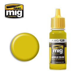 A.Mig-0125 ACRYLIC COLOR Gold Yellow (RLM 04 Gelb) - MPM Hobbies