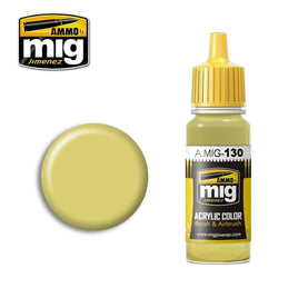 A.Mig-0130 ACRYLIC COLOR Faded Yellow - MPM Hobbies