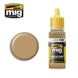 A.Mig-0138 ACRYLIC COLOR Desert Yellow - MPM Hobbies