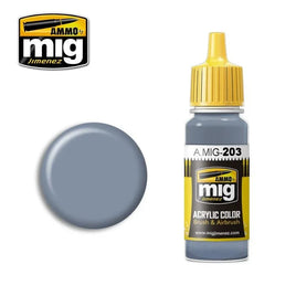 A.Mig-0203 ACRYLIC COLOR FS-36375 Light Compass Ghost Gray - MPM Hobbies