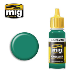 A.Mig-0223 ACRYLIC COLOR Interior Turquoise Green - MPM Hobbies