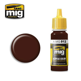 A.Mig-0912 ACRYLIC COLOR Red Brown Shadow - MPM Hobbies