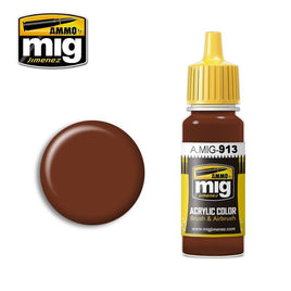 A.Mig-0913 ACRYLIC COLOR Red Brown Base - MPM Hobbies
