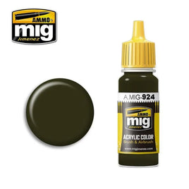A.Mig-0924 ACRYLIC COLOR Olive Drab Shadow - MPM Hobbies