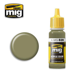 A.Mig-0929 ACRYLIC COLOR Olive Drab Shine - MPM Hobbies