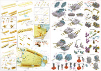 1/350 Pontos Model USS BB-59 Massachusetts 1945 Detail up set (Teak Tone) 37037FN