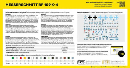 1/72 Heller Messerschmitt BF-109 K-4 - MPM Hobbies