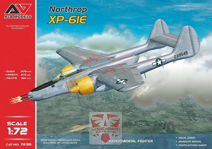 1/72 A&A Models XP-61E Experimental Fighter Plastic Model Kit - MPM Hobbies