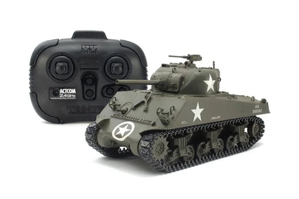 1/35 Tamiya R/C US Med Tank M4A3 Sherman w/Control Unit - MPM Hobbies