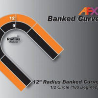AFX BANKED CURVE TRACK – 12″ 1/2R 70625 - MPM Hobbies