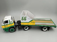 1/25 AMT 1966 Dodge L700 Truck w/Flatbed Racing Trailer Plastic Model Kit