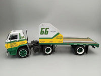 1/25 AMT 1966 Dodge L700 Truck w/Flatbed Racing Trailer Plastic Model Kit
