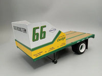 1/25 AMT 1966 Dodge L700 Truck w/Flatbed Racing Trailer Plastic Model Kit