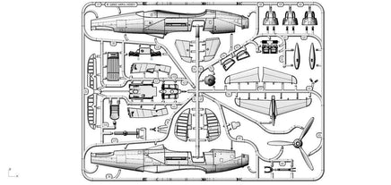 1/48 ARMA Hobby P-39Q Airacobra Plastic Model Kit - MPM Hobbies