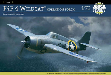 1/72 Arma F4F Wildcat Operation Torch Plastic Model Kit - MPM Hobbies
