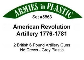 Armies In Plastic American Revolution Artillery 1776 to 1781 #5863 - MPM Hobbies