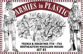 Armies In Plastic - French & Indian War 1754 -1763 Northeastern Woodland Indians - Set #2 (Cranberry) #5548A - MPM Hobbies
