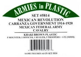 Armies In Plastic - Mexican Revolution - Carranza Government Mexican Federal Army Cavalry 1914-1920 #5814 - MPM Hobbies