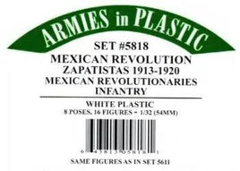 Armies In Plastic - Mexican Revolution - Zapatistas Mexican Revolutionaries Infantry 1913-1920 #5818 - MPM Hobbies