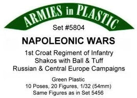 Armies In Plastic - Napoleonic Wars - 1st Croat Regiment of Infantry #5804 - MPM Hobbies