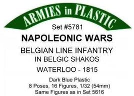 Armies In Plastic - Napoleonic Wars - Belgian Line Infantry In Belgic Shakos Waterloo - 1815 #5781 - MPM Hobbies
