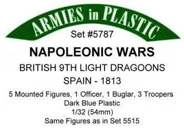 Armies In Plastic - Napoleonic Wars - British 9Th Light Dragons - Spain 1813 #5787 - MPM Hobbies