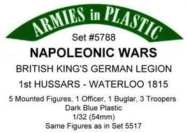 Armies In Plastic - Napoleonic Wars - British King's German Legion 1st Hussars - Waterloo 1815 #5788 - MPM Hobbies