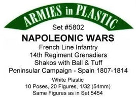 Armies In Plastic - Napoleonic Wars - French Line Infantry - 14Th Line Regiment Grenadiers Spain 1807-1814 #5802 - MPM Hobbies