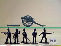 Armies In Plastic - Napoleonic Wars - King's German Legion Foot Artillery Waterloo 1815 #5433 - MPM Hobbies