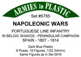 Armies In Plastic - Napoleonic Wars - Portuguese Line Infantry In Belgic Shakos - Peninsular Campaign Spain 1807 - 1814 #5785 - MPM Hobbies