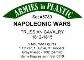 Armies In Plastic - Napoleonic Wars - Prussian Cavalry 1812-1815 #5789 - MPM Hobbies