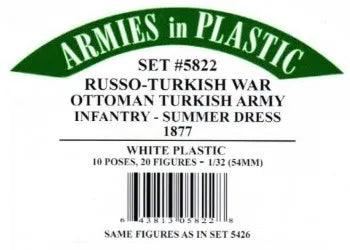 Armies In Plastic - Russo-Turkish War - Ottoman Turkish Army Infantry - Summer Dress 1877 #5822 - MPM Hobbies