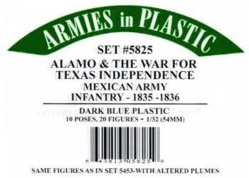 Armies In Plastic - The Alamo & The War For Texas Independence - Mexican Army Infantry 1835-1836 #5825 - MPM Hobbies