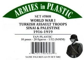 Armies In Plastic - World War I - Turkish Assault Troops Sinai & Palestine 1916-1919 #5808 - MPM Hobbies