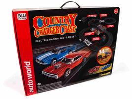 Auto World 14' Country Charger Chase Slot Race Set HO Scale #335 - MPM Hobbies