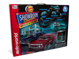 Auto World 14' Showroom Shootout *Battle Of The Dealerships Slot Race Set #337 - MPM Hobbies