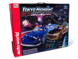 Auto World 16' Tokyo Midnight Underground Racing Slot Race Set #342 - MPM Hobbies
