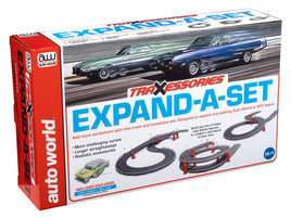 Auto World 7' Track & Accessory Expand-A Set w/XT 1955 Chevy Bel Air Gasser Body HO Scale #112 - MPM Hobbies