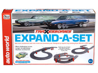 Auto World 7' Track & Accessory Expand-A Set w/XT 1955 Chevy Bel Air Gasser Body HO Scale #112 - MPM Hobbies