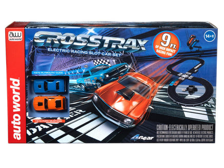 Auto World CrossTrax Road Course 9' Slot Race Set #351 - MPM Hobbies
