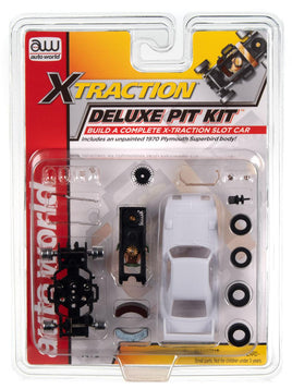 Auto World X-Traction Deluxe Pit Kit (w/1970 Plymouth Superbird Body) HO Scale Slot Car 120 - MPM Hobbies