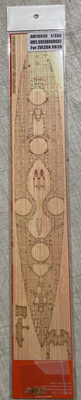 1/350 Artwox HMS DREADNOUGHT Wood Deck