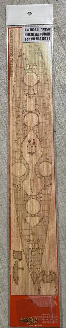 1/350 Artwox HMS DREADNOUGHT Wood Deck