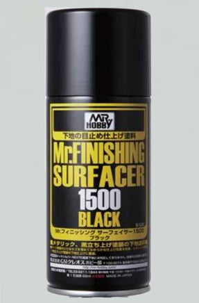 B526 Mr. Finishing Surfacer 1500 Black Spray 170ml - MPM Hobbies